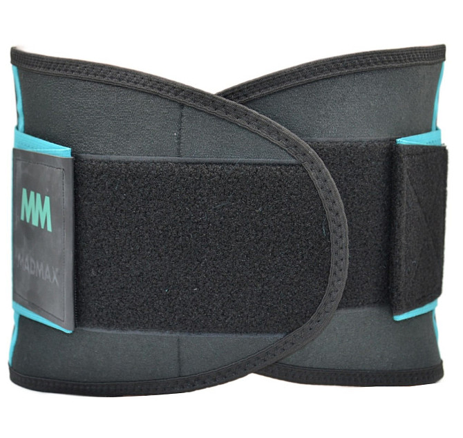 Пояс компресійний MadMax MFA-277 Slimming belt Black/turquoise S Каменское - изображение 7