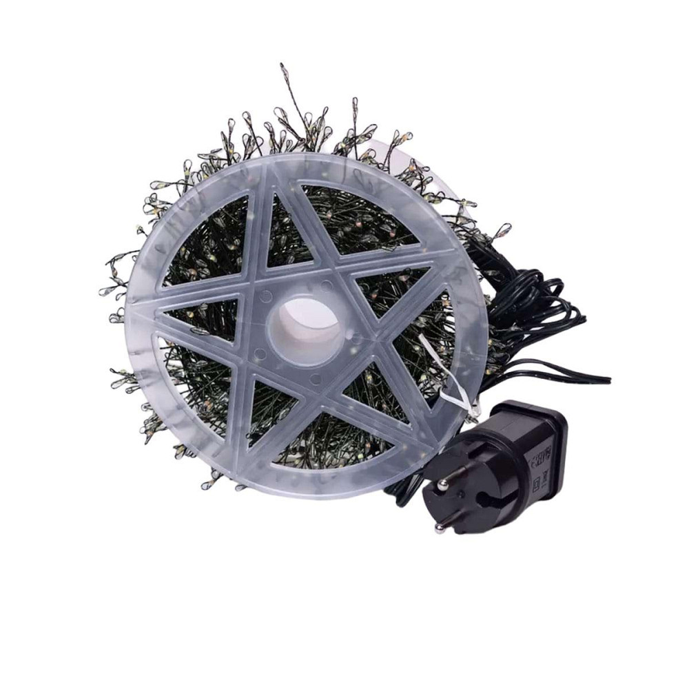 Гирлянда нить хвойная лапа 30 метров  640 led зеленый провод синяя D1750BL Киев - изображение 9