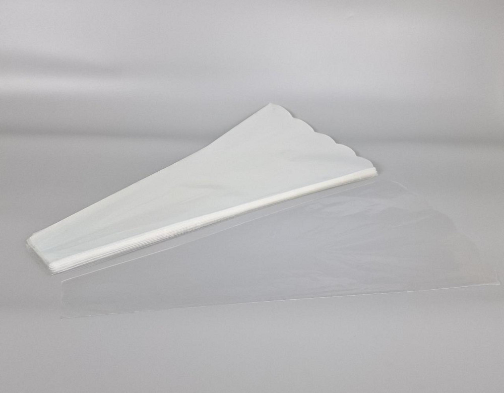 Конусне паковання під квіти h60/ 8низ/32верх прозоре (100 шт.) 007 (100 шт.) Харків - фото 1