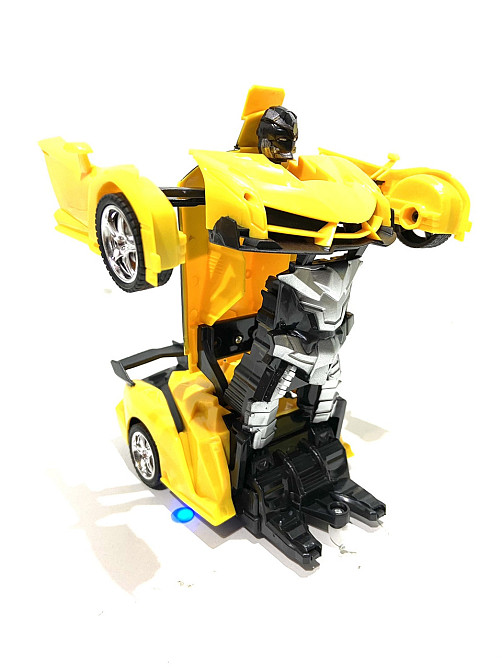 Трансформер робот на радіокеруванні перетворюється на машинку 19 см вид 1 Жовтий (888-AD) Чернігів - фото 2