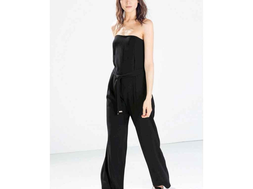 Комбинезон женский р.L (укр.48) черный 7855374800 ТМ ZARA Киев - изображение 1