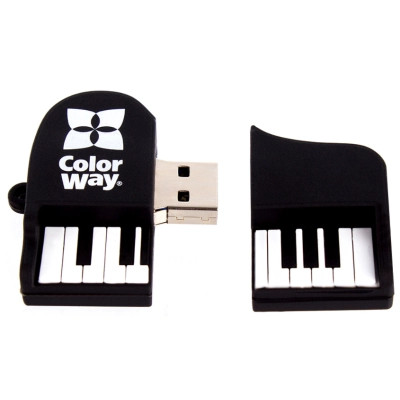 USB флеш накопитель ColorWay Piano 64 GB 3.0 Black (CW-USBPO64) Винница - изображение 8