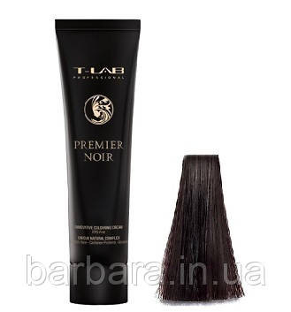 Крем-краска для волос T-LAB Professional Premier Noir Colouring Cream 3.22 глубокий темно-коричневый Киев - изображение 1