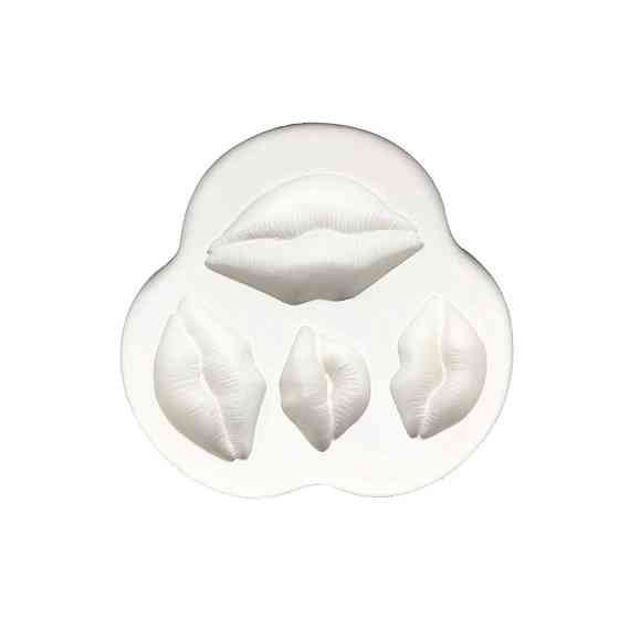 Молд силиконовый Губы 83 на 73 мм серый Киев