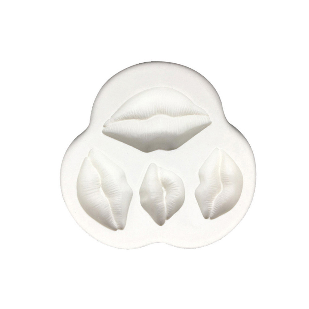 Молд силиконовый Губы 83 на 73 мм серый Киев - изображение 4