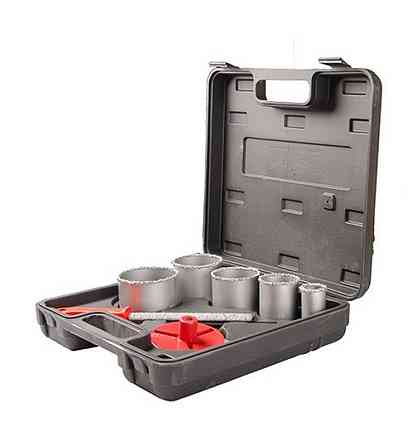 GRANITE Набір корончастих свердл для плитки GRANITE 5 шт 33-83 мм вольфрамове напилення напилок Київ