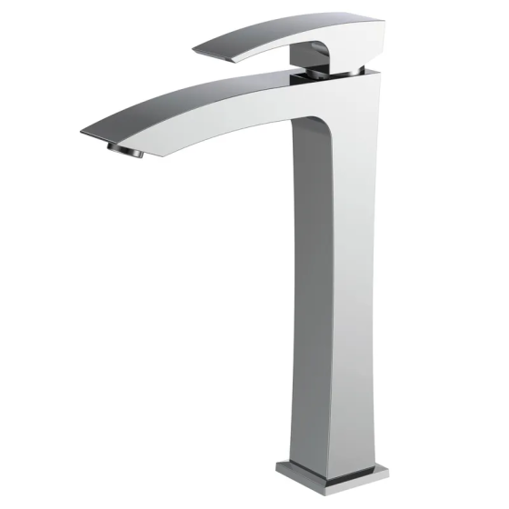 Високий змішувач для умивальника Koer KB-11007-01 хром (KR3440) Харків