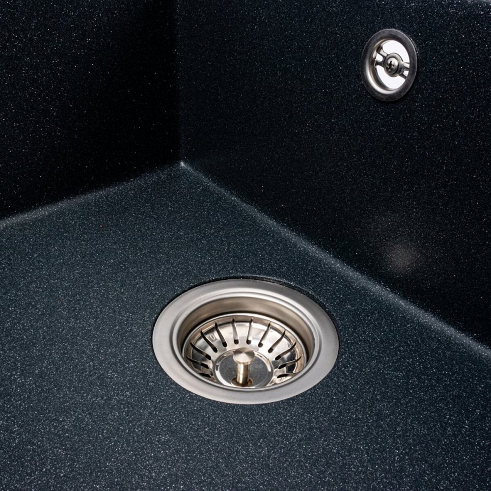 VALESO Гранітна кухонна мийка Valeso 5850 REYNA матова антрацит Коломыя - изображение 13