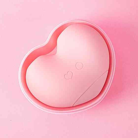 Кліторальний вакуумний стимулятор з язичком BeYourLover Heart у формі серця, рожевий Sex Aura Київ