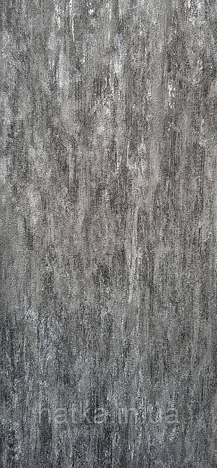 Шпалери вінілові на флізеліні Pera метрові під штукатурку структурні оксамит чорні срібло Київ - фото 1