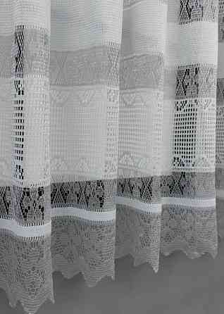 Тюль сетка VR-Textil Juli № 1717т Арка на кухню цвет серый 400х150 см (53-0042) Киев