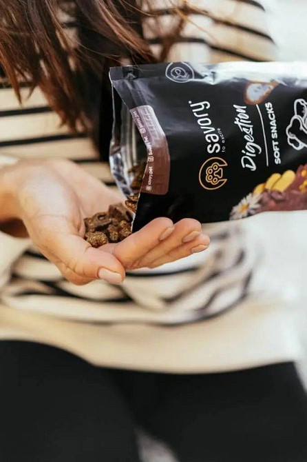 Мягкое лакомство для собак Сейвори Savory для улучшения пищеварения с ягненком и ромашкой 200 г Винница - изображение 4