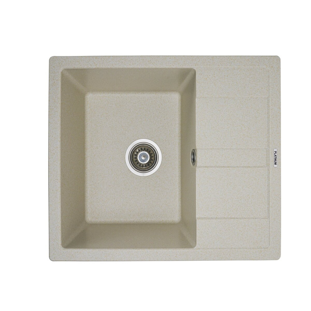 PLATINUM Гранітна мийка для кухні Platinum 5851 ARIA матова Пісок Київ - фото 3