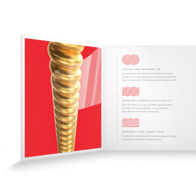 Струны для гитары D'Addario XS 80/20 Bronze Medium (13-56) (XSABR1356) Винница - изображение 4