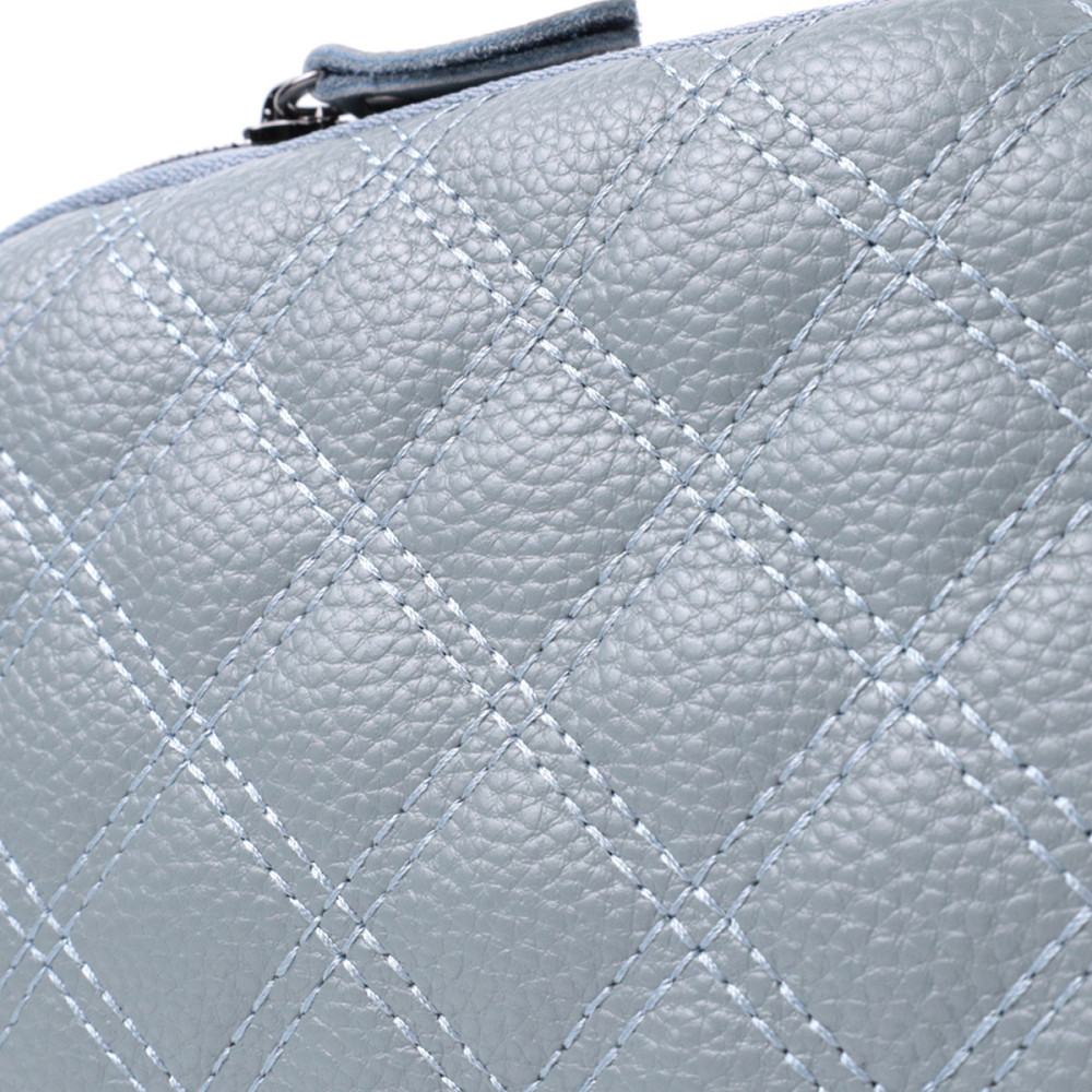 Элегантная женская сумка прошита ромбами на лицевой стороне из натуральной кожи Vintage 22808 Синий Киев - изображение 9