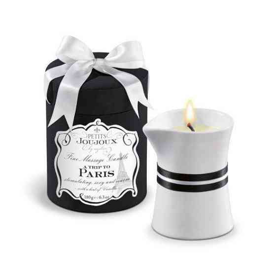 Масажна свічка Petits Joujoux - Paris - Vanilla and Sandalwood (190 г) розкішна упаковка Sex Aura Київ