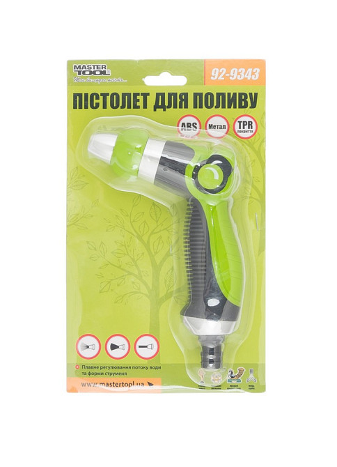 Пістолет для поливу MASTERTOOL JET LINE ½" плавне регулювання напору металеве сопло/TPR покриття 92-9343 Коломия - фото 6