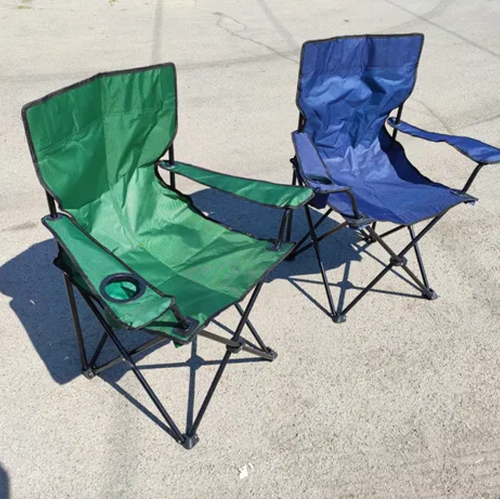 Складное кресло с чехлом до 100 кг , Синий / Раскладной стул для рыбалки / Туристический стул складной Киев - изображение 2