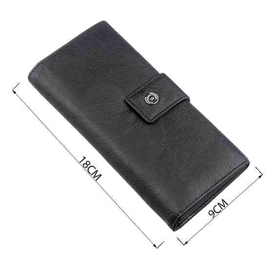 Женский кошелек с монетницей на молнии Boston 18849 Черный Киев