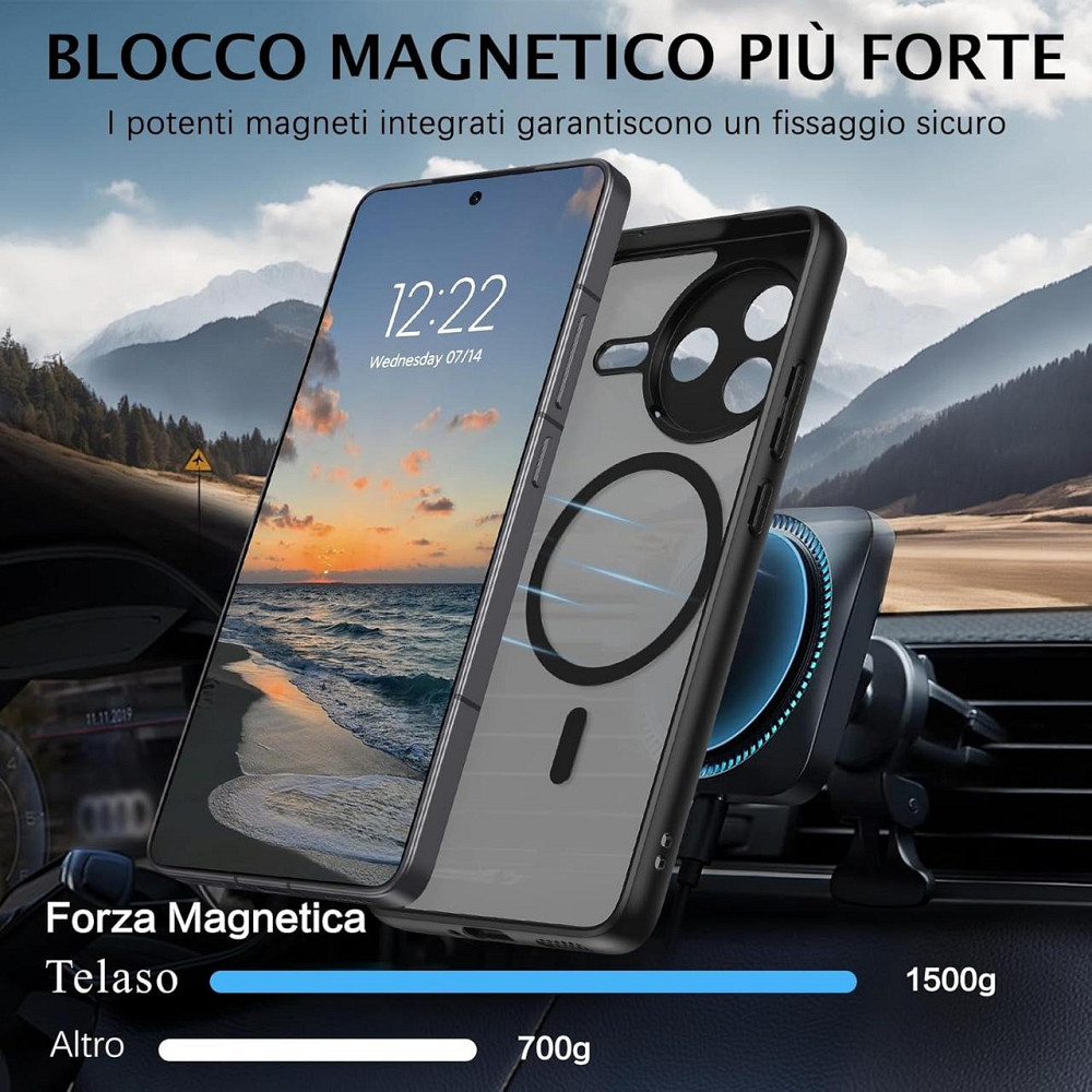 Чохол Telaso для Poco F7 Pro / Redmi K80 5G 6.67" чорний MagSafe сумісний прозорий матовий ударостійкий антижир тонкий повний Київ - фото 8