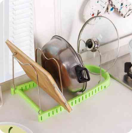 Підставка для сковорідок, кришок, тарілок, каструль (Зелений) Вінниця