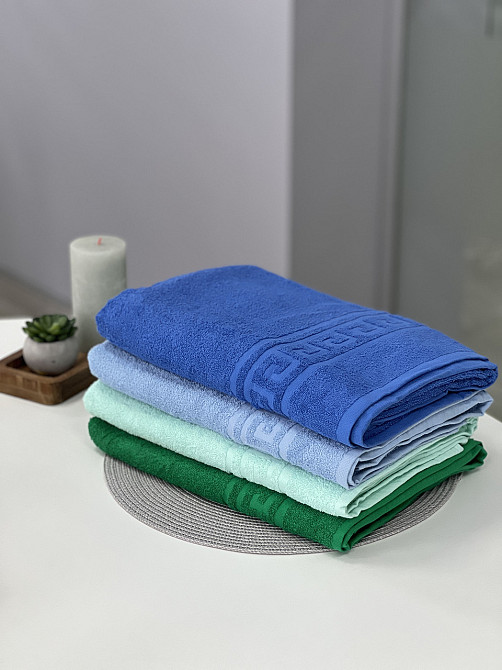 Махровий рушник Ideal Textile Greek 70х135 см Чернівці - фото 4