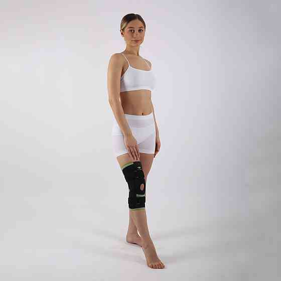 Бандаж на коліно з бічними пружинами та ременями ORTHOPEDICS MEDICAL SMT2103 наколінник неопреновий Розмір XXL Кам'янець-Подільський