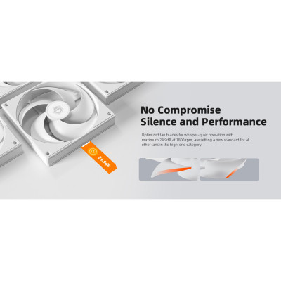 Кулер до корпусу ID-Cooling Вентилятор ID-Cooling AS-140-W White (AS-140-W) Вінниця - фото 9