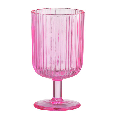Набор бокалов Ardesto 300мл, 2шт, скло, рожевий (AR2630GPN) Винница - изображение 3