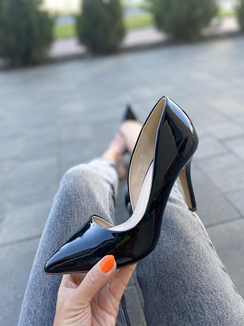 Seastar Туфлі жіночі SEASTAR чорні еко-лак висота підбору 9.5 см.(2406) Коломыя - изображение 10