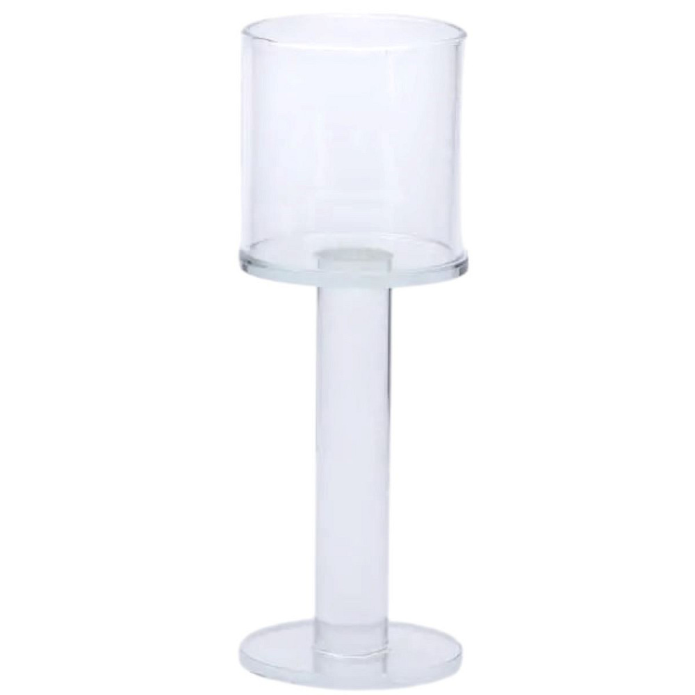 Підсвічник скляний на ніжці 6×16 см підсвічник келих декоративний прозорий HP-4-38M Коломия - фото 2