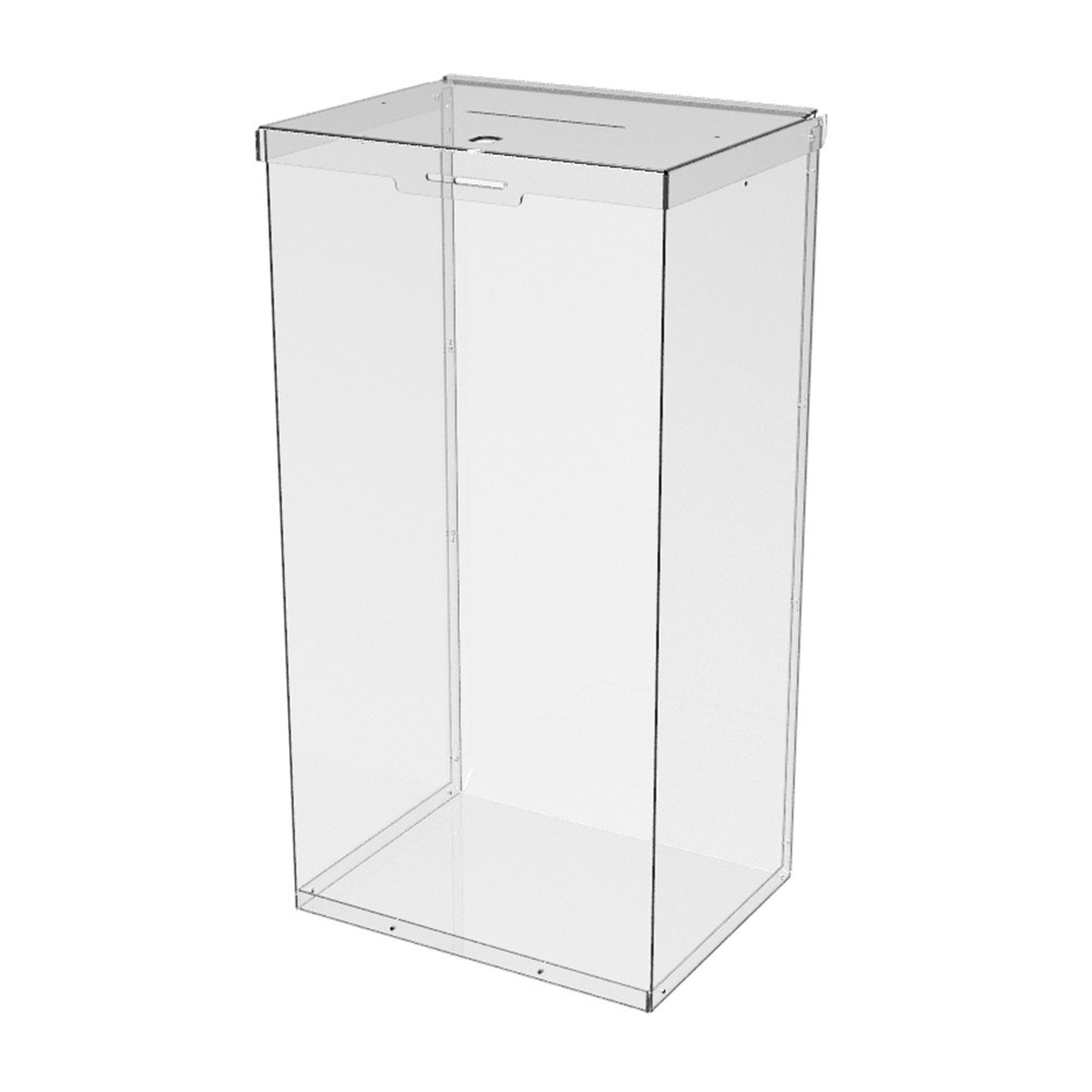 Ящик EKOSTAR с замком для пожертвований и сбора денег 260x200x500. Объем 26 литров Киев - изображение 2