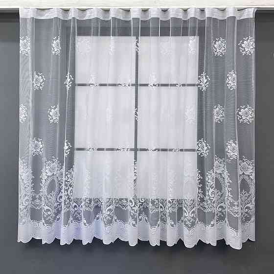 Тюль VR-Textil 1526т Жакард Білий 500х160 см (42-0827) Київ