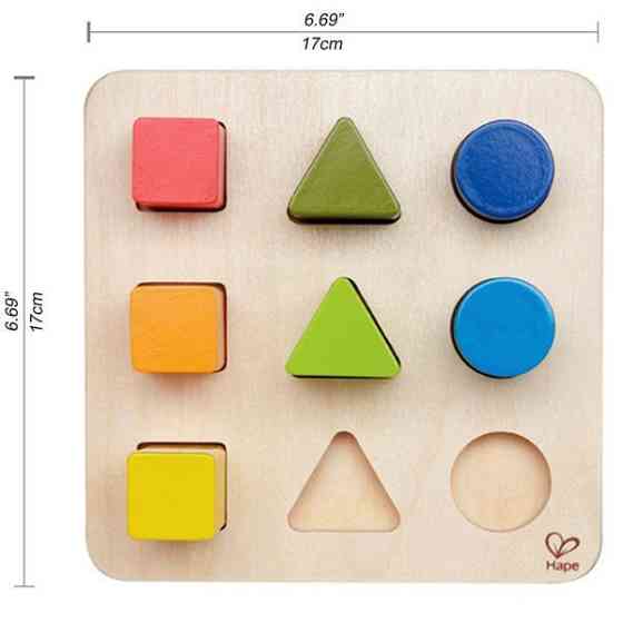 Дерев'яний сортер Hape Фігури та розміри (E0426) Киев