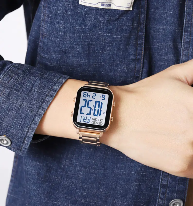 Чоловічий наручний годинник Skmei 2259 (Рожеве золото з білим) Київ - фото 5