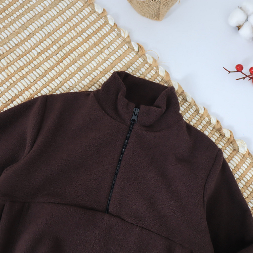 Дитячий флісовий костюм (толстовка +штани) коричневий Кам'янець-Подільський - фото 5