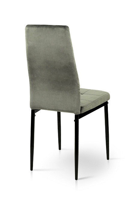 Стілець Айс, чорний/велюр попелястий Київ - фото 5