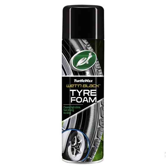 Поліроль-очисник для шин Turtle Wax Wet-n-Black аерозоль 500мл Львів