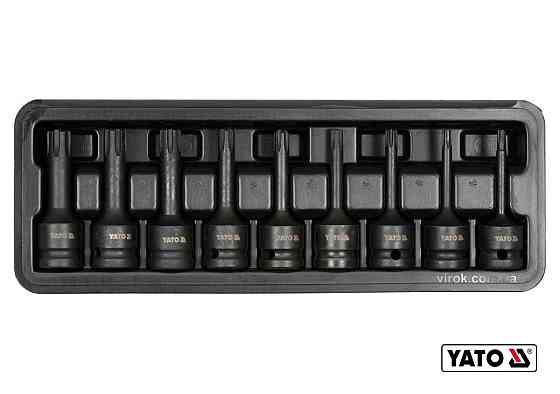 Набір насадок викруткових ударних YATO : RIBE M5-M14.  квадрат 1/2