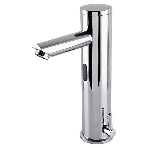 Змішувач сенсорний для умивальника HOTEC 19.116-DC/AC (220V/6V) з трансформатором,латунний Hot/Cold Луцк