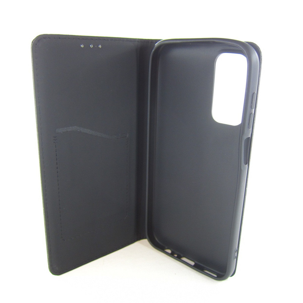Чехол книжка Samsung M15 M155 M156 Кожаный (черный) Одесса - изображение 2