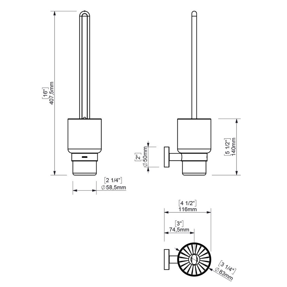 Ершик настенный стекло SONIA LINE 199242 Киев - изображение 4