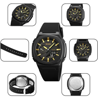 Часы мужские наручные Skmei 2091 (Черный/Золото/Черный) Винница