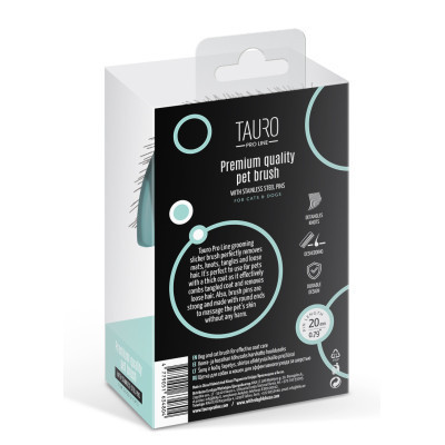 Расческа для животных Tauro Pro Line plastic 20 мм mint (TPLY63480) Винница - изображение 6