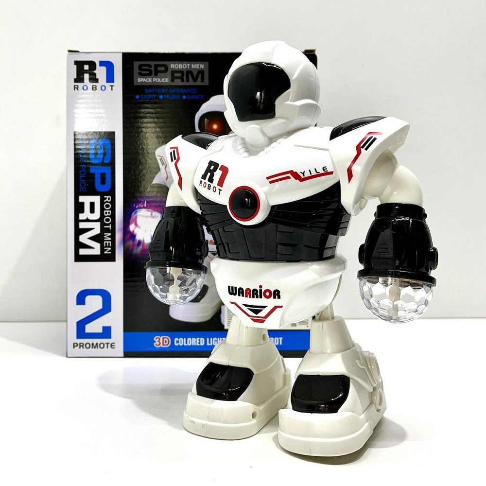 Робот Space Police танцюючий рухає руками та ногами світло звук Білий (58660) Чернигов - изображение 4