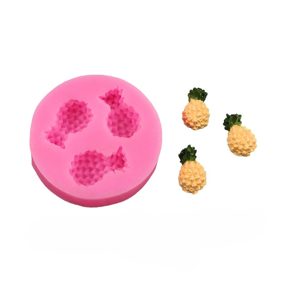 Молд силиконовый Ананасы 53 мм розовый Киев - изображение 1