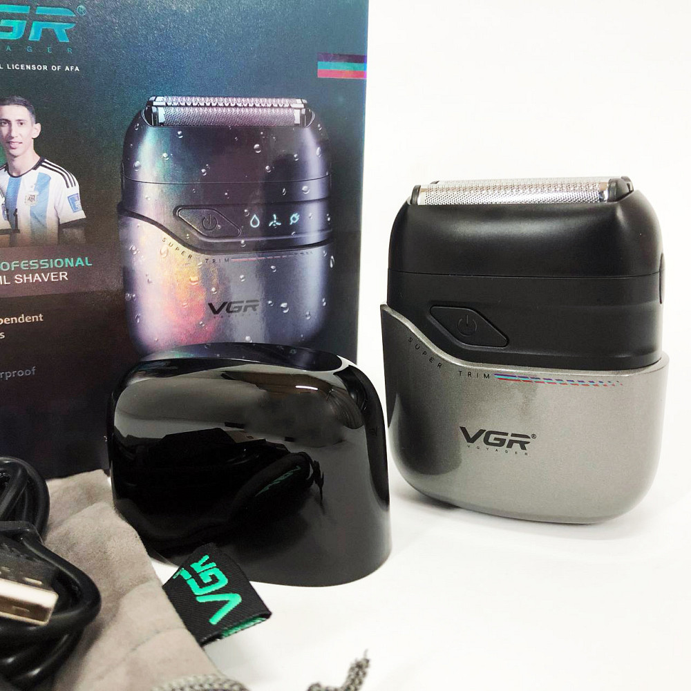 Електробритва для догляду за бородою, Електронна бритва для бороди, Компактна електробритва чоловіча AD-74 Львів - фото 12