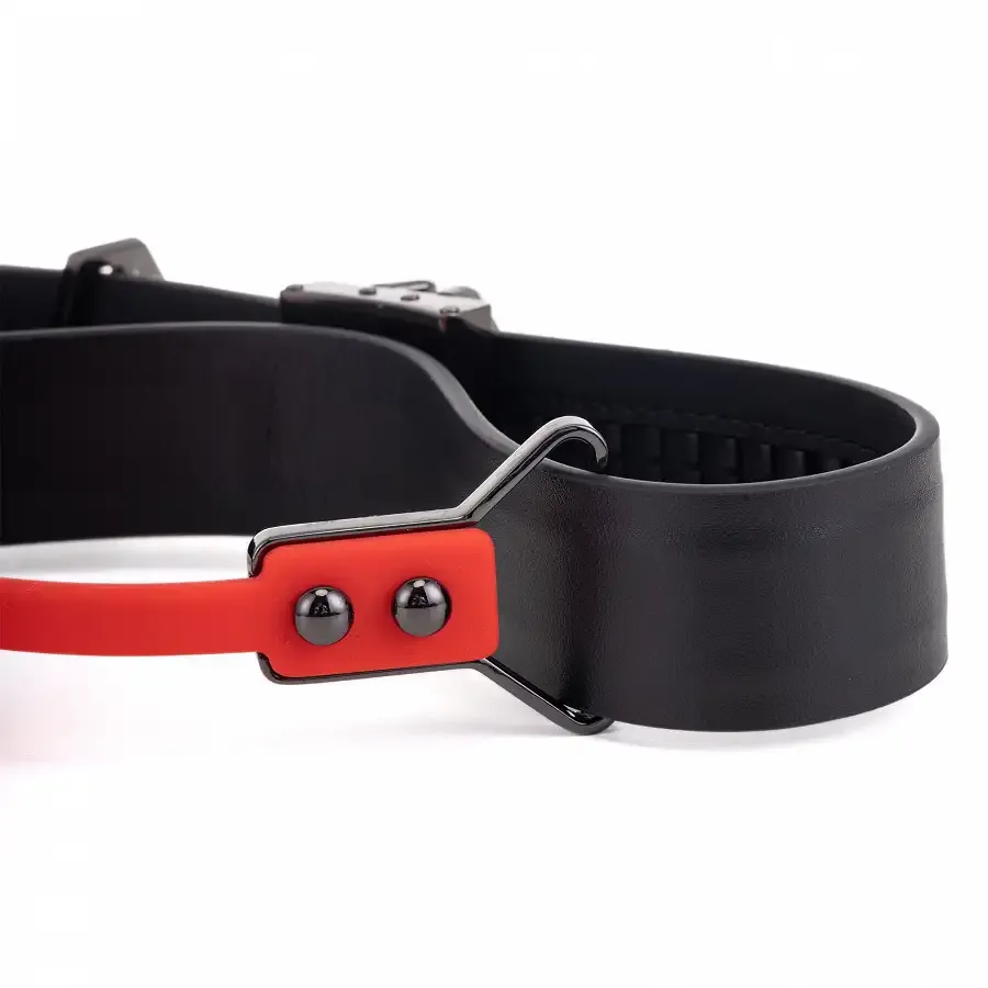 Шкіряний кляп з 2-ма насадками LOCKINK Ball-Gag & Gag-bite Set - Black Львов - изображение 3