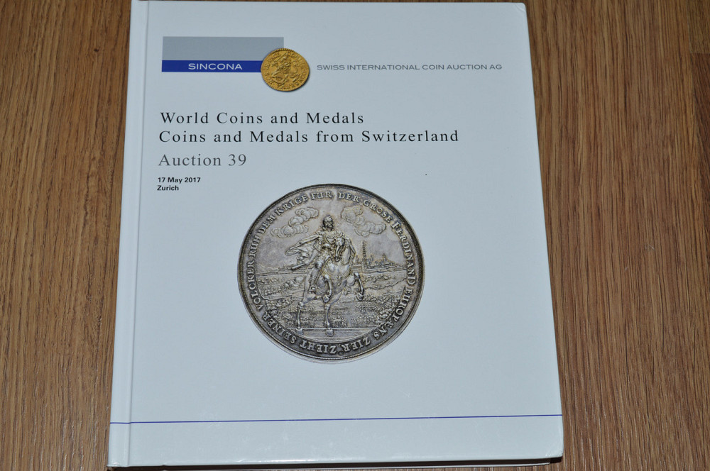 Каталог Аукціонний Sincona --Швейцарія-Мау 2017-тверда палітурка. Аукціон 37 Полтава - фото 1