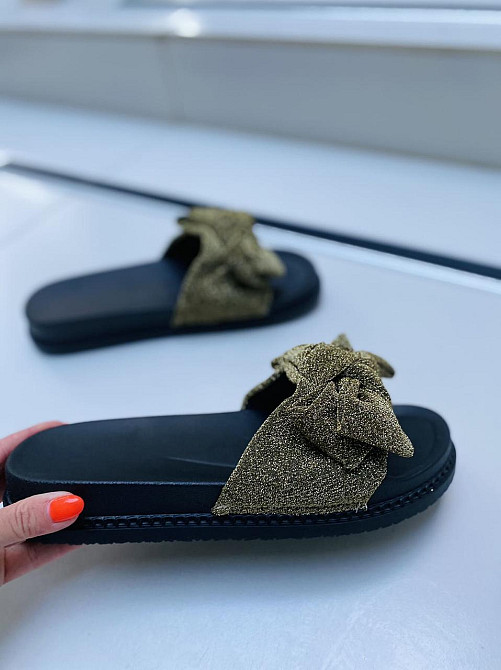 No brend Шльопанці жіночі 954 зелені (літо, тканина) (1864) Коломыя - изображение 5